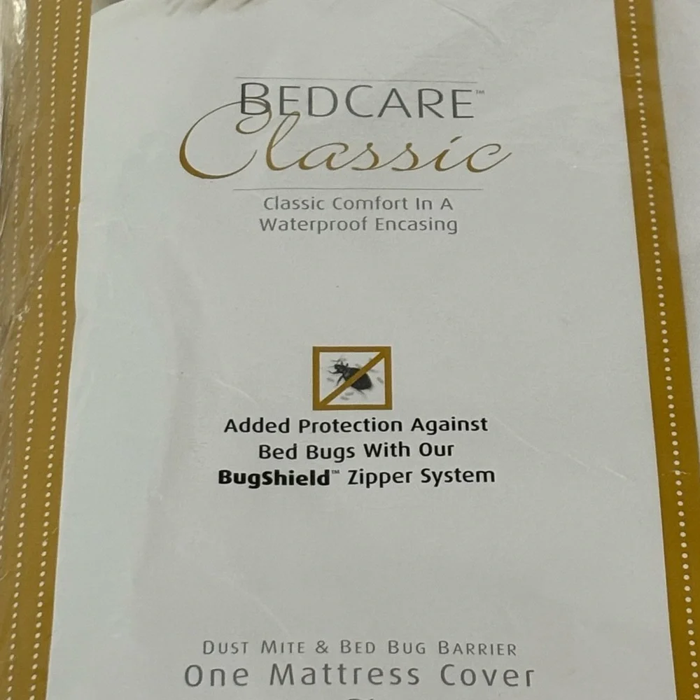 BedCare Classic White Mattress and Pillow Cover Set Queen